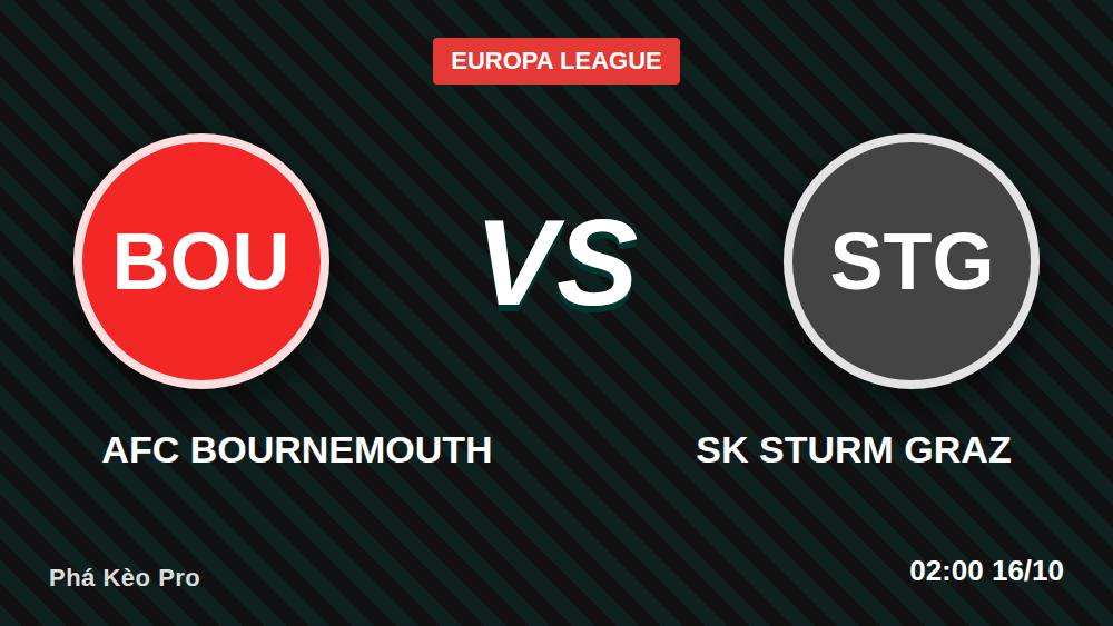 Bournemouth vs Sturm Graz: Kèo Châu Âu -525 Có Đáng Tin?